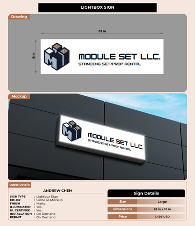 CUSTOM MOCKUP SIGN FOR Andrew Chen