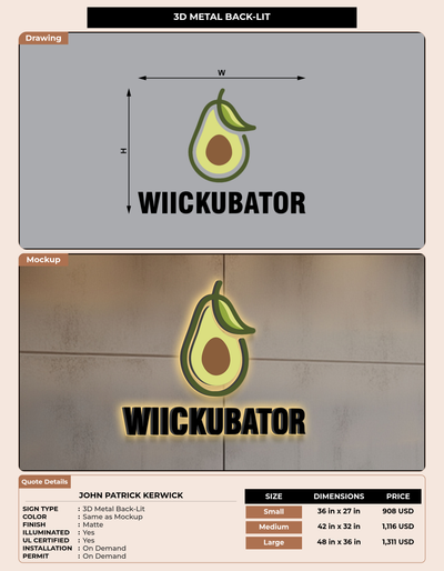 CUSTOM MOCKUP SIGN FOR John Patrick Kerwick