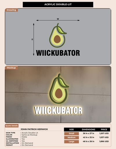CUSTOM MOCKUP SIGN FOR John Patrick Kerwick