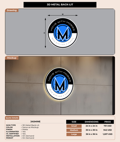 CUSTOM MOCKUP SIGN FOR Jasmine