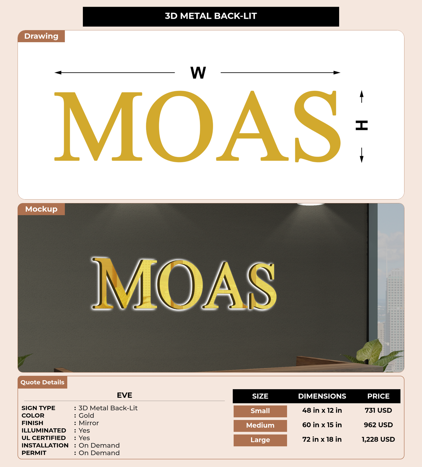 CUSTOM MOCKUP SIGN FOR Eve