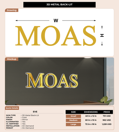 CUSTOM MOCKUP SIGN FOR Eve