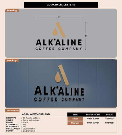 CUSTOM MOCKUP SIGN FOR Adam Westmoreland