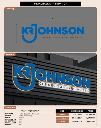 CUSTOM MOCKUP SIGN FOR Ryan McQueeney