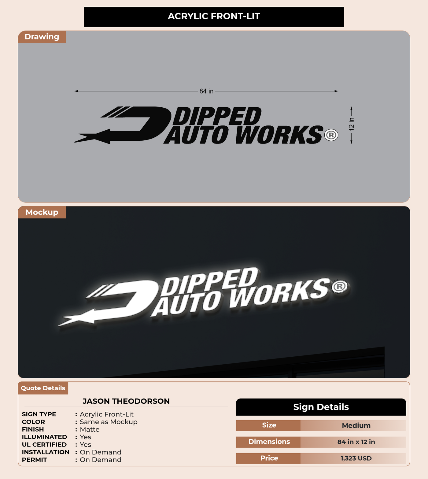 CUSTOM MOCKUP SIGN FOR Jason Theodorson