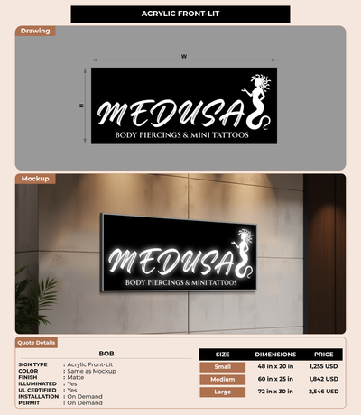 CUSTOM MOCKUP SIGN FOR Bob
