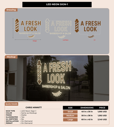 CUSTOM MOCKUP SIGN FOR Chris minnitt