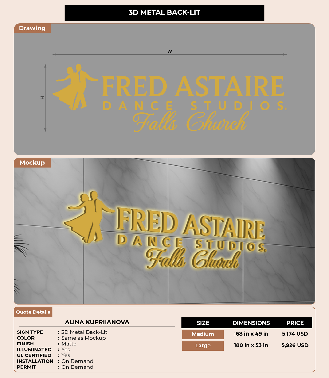 CUSTOM MOCKUP SIGN FOR Alina Kupriianova