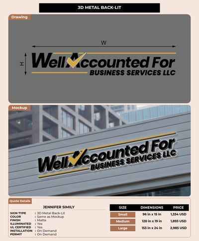 CUSTOM MOCKUP SIGN FOR Jennifer Simily