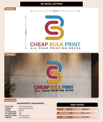 CUSTOM MOCKUP SIGN FOR mohammed K Mohammed
