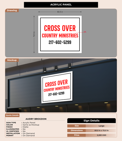 CUSTOM MOCKUP SIGN FOR Audry Brogdon