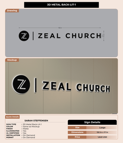 CUSTOM MOCKUP SIGN FOR Sarah Steffensen