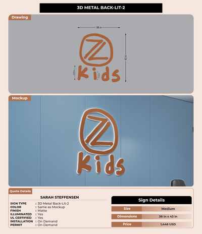 CUSTOM MOCKUP SIGN FOR Sarah Steffensen
