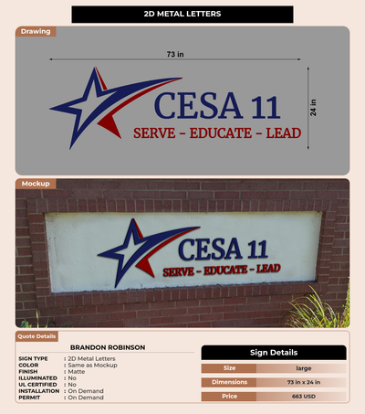 CUSTOM MOCKUP SIGN FOR Brandon Robinson