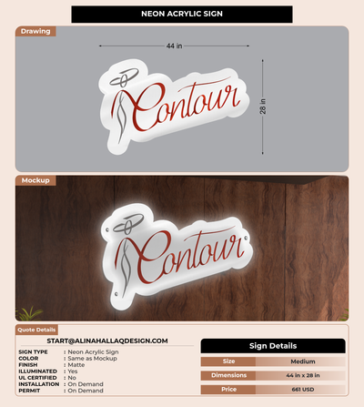 CUSTOM MOCKUP SIGN FOR start@alinahallaqdesign.com