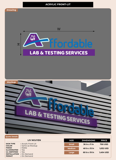 CUSTOM MOCKUP SIGN FOR LIV NGUYEN
