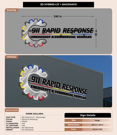 CUSTOM MOCKUP SIGN FOR Mark Sallada