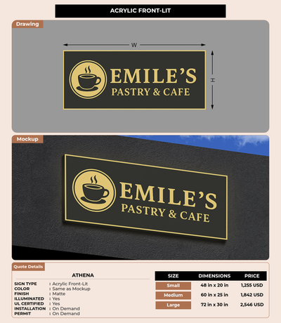 CUSTOM MOCKUP SIGN FOR Athena