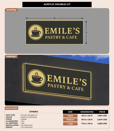 CUSTOM MOCKUP SIGN FOR Athena