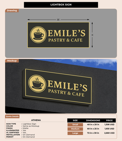 CUSTOM MOCKUP SIGN FOR Athena