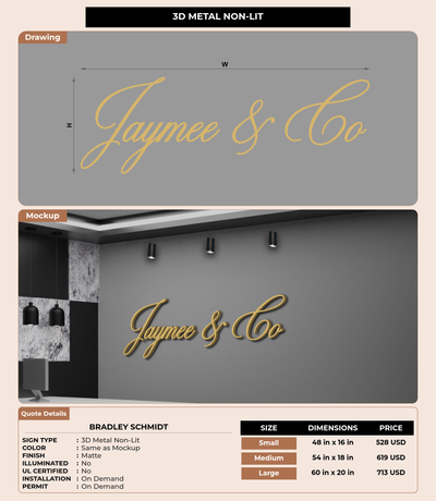 CUSTOM MOCKUP SIGN FOR Bradley Schmidt