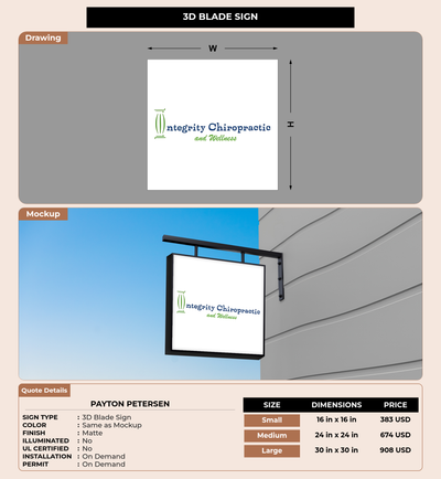 CUSTOM MOCKUP SIGN FOR Payton Petersen