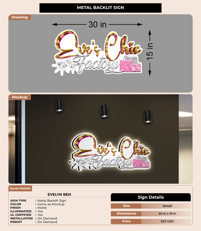CUSTOM MOCKUP SIGN FOR Evelyn Beh