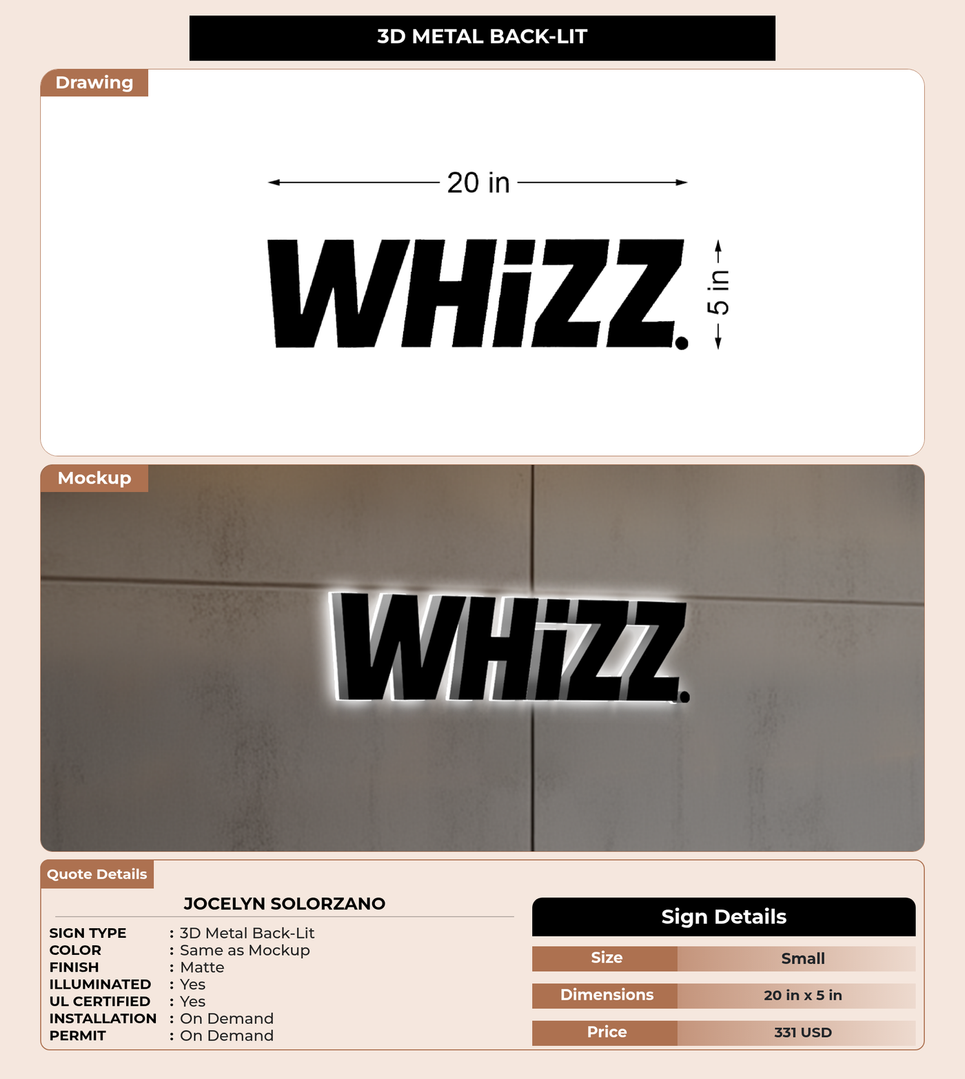 CUSTOM MOCKUP SIGN FOR Jocelyn Solorzano
