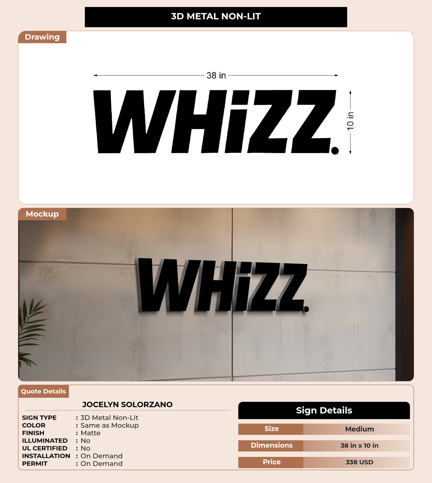 CUSTOM MOCKUP SIGN FOR Jocelyn Solorzano