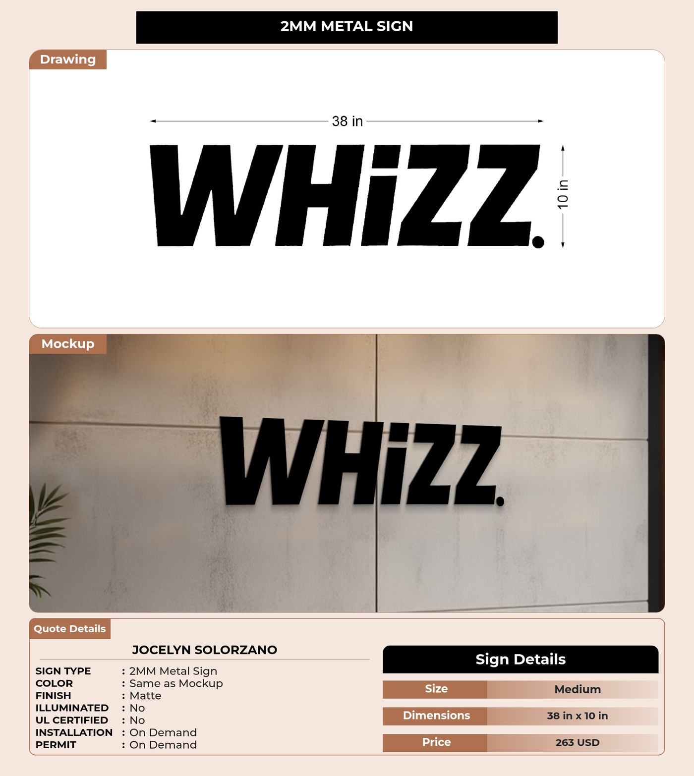 CUSTOM MOCKUP SIGN FOR Jocelyn Solorzano