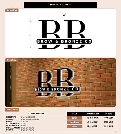 CUSTOM MOCKUP SIGN FOR Justin Green