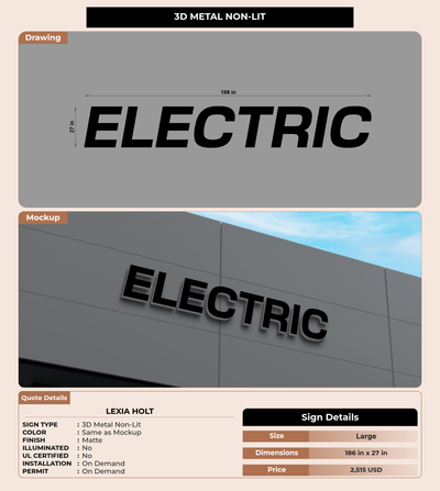 CUSTOM MOCKUP SIGN FOR Lexia Holt