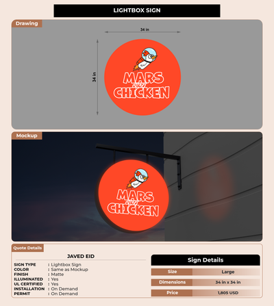 CUSTOM MOCKUP SIGN FOR Javed Eid