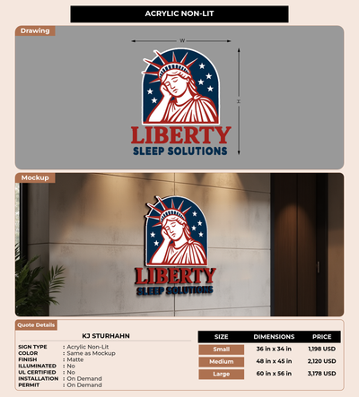 CUSTOM MOCKUP SIGN FOR KJ Sturhahn