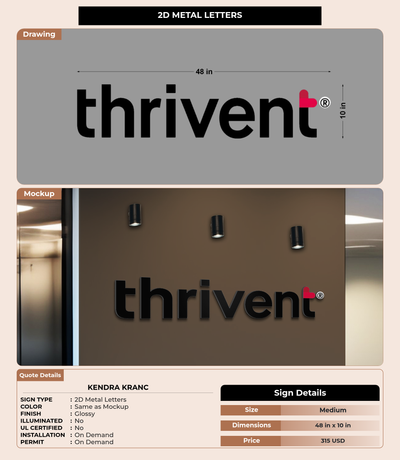 CUSTOM MOCKUP SIGN FOR Kendra Kranc