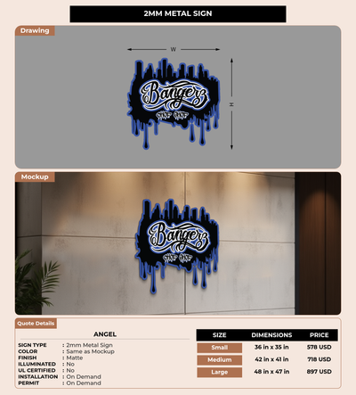 CUSTOM MOCKUP SIGN FOR Angel