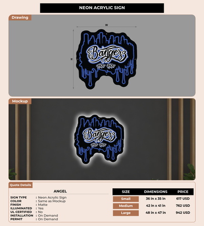 CUSTOM MOCKUP SIGN FOR Angel