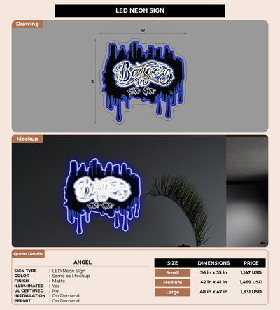 CUSTOM MOCKUP SIGN FOR Angel