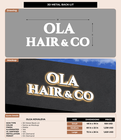 CUSTOM MOCKUP SIGN FOR Olga Kovaleva