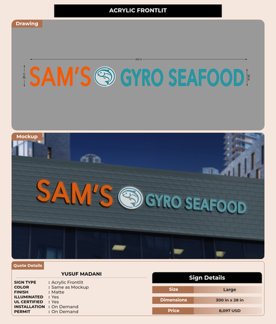 CUSTOM MOCKUP SIGN FOR Yusuf Madani
