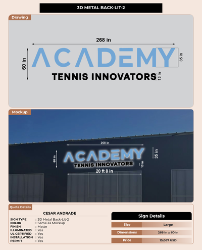 CUSTOM MOCKUP SIGN FOR Cesar Andrade