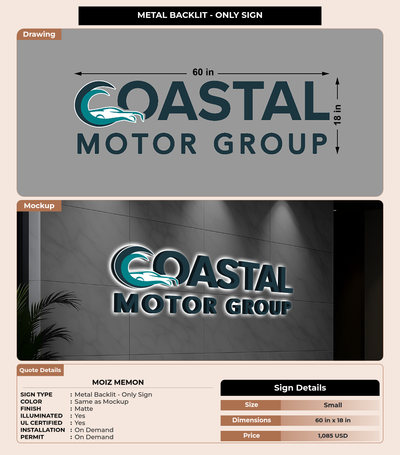 CUSTOM MOCKUP SIGN FOR Moiz Memon