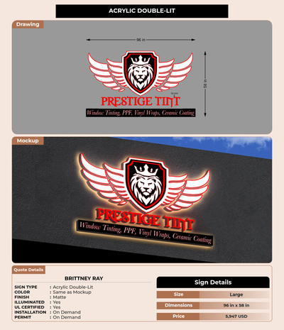 CUSTOM MOCKUP SIGN FOR Brittney Ray