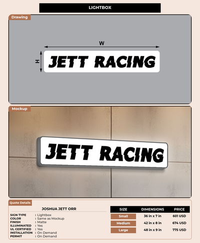 CUSTOM MOCKUP SIGN FOR Joshua Jett orr