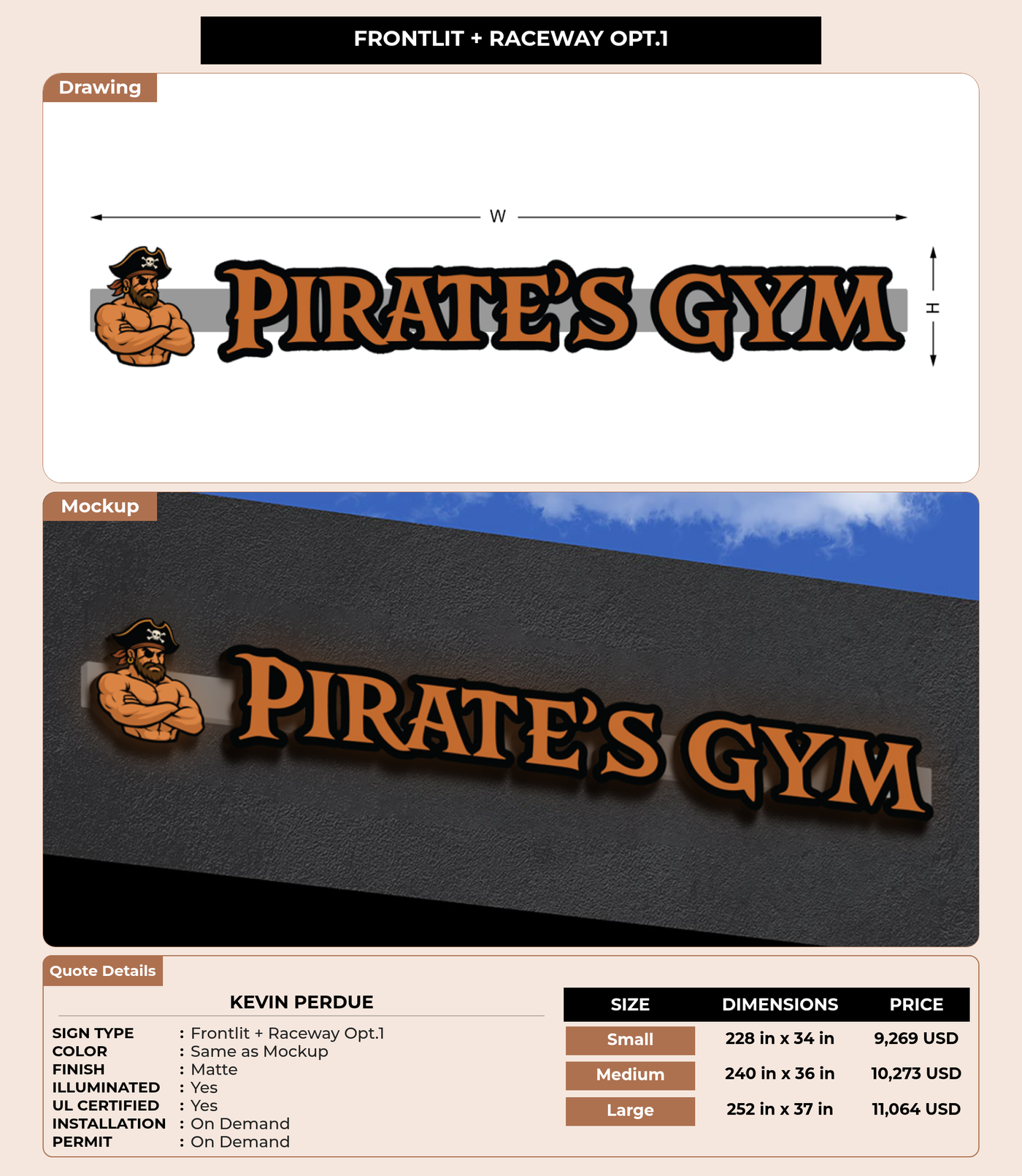 CUSTOM MOCKUP SIGN FOR Kevin Perdue