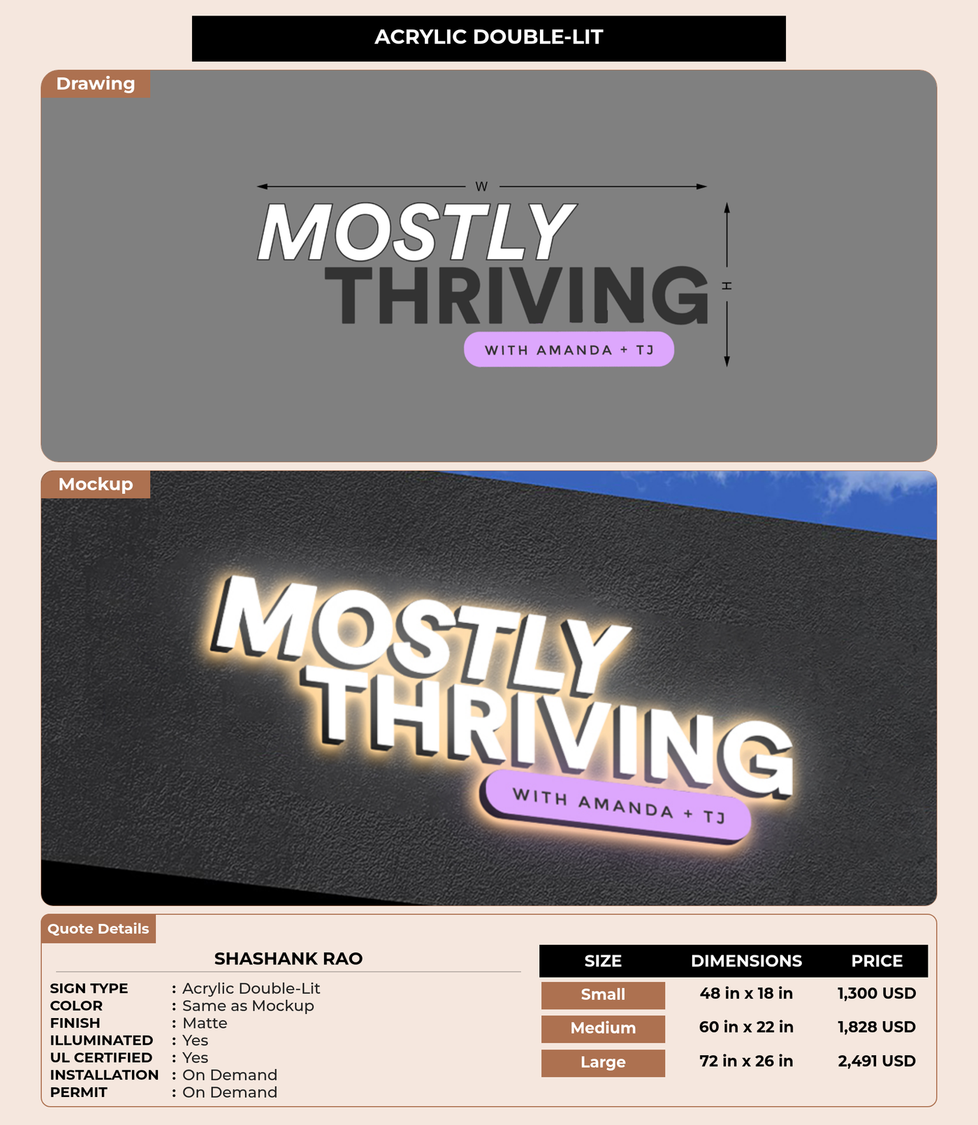 CUSTOM MOCKUP SIGN FOR Shashank Rao