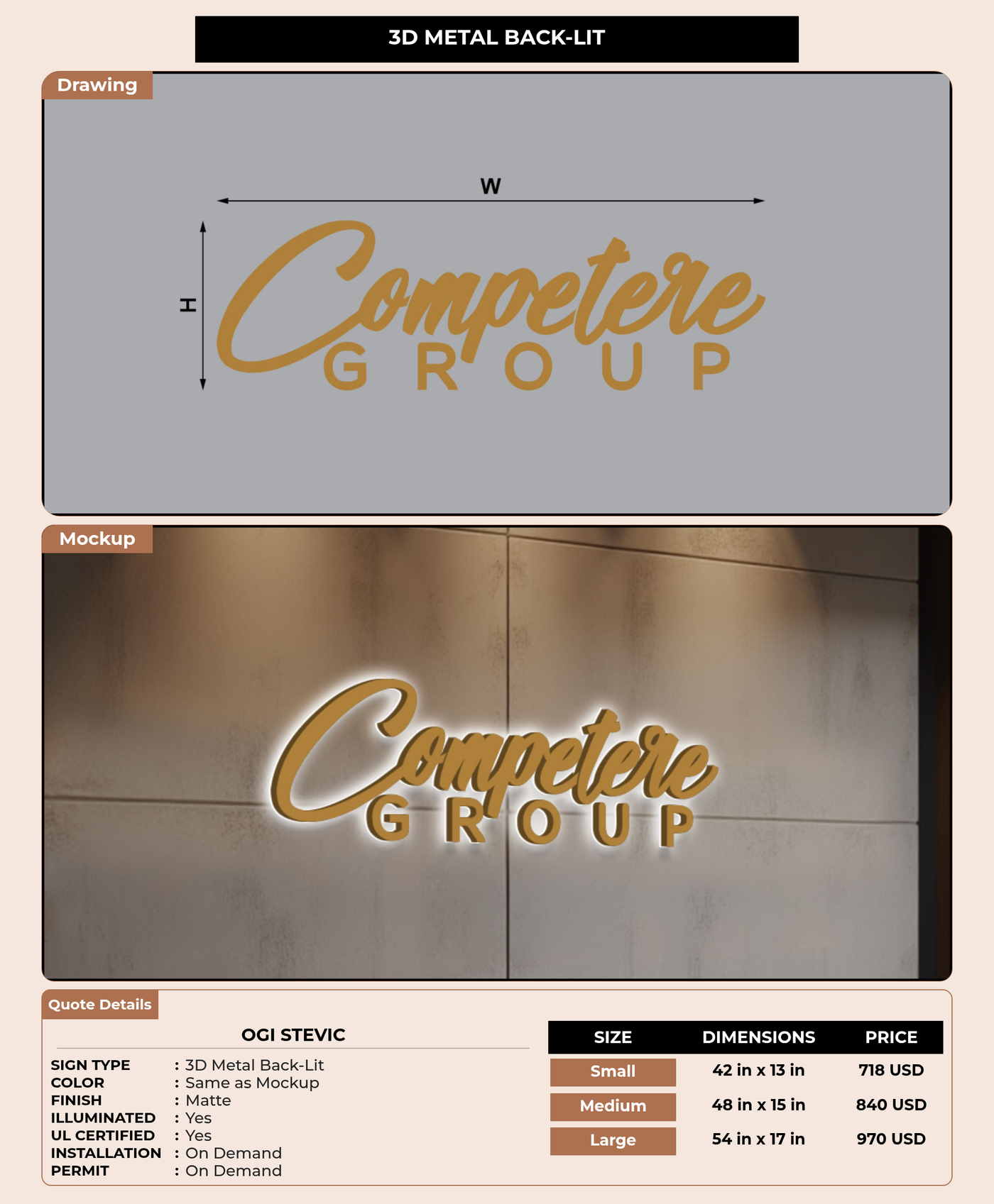 CUSTOM MOCKUP SIGN FOR Ogi Stevic