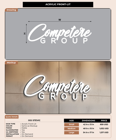 CUSTOM MOCKUP SIGN FOR Ogi Stevic