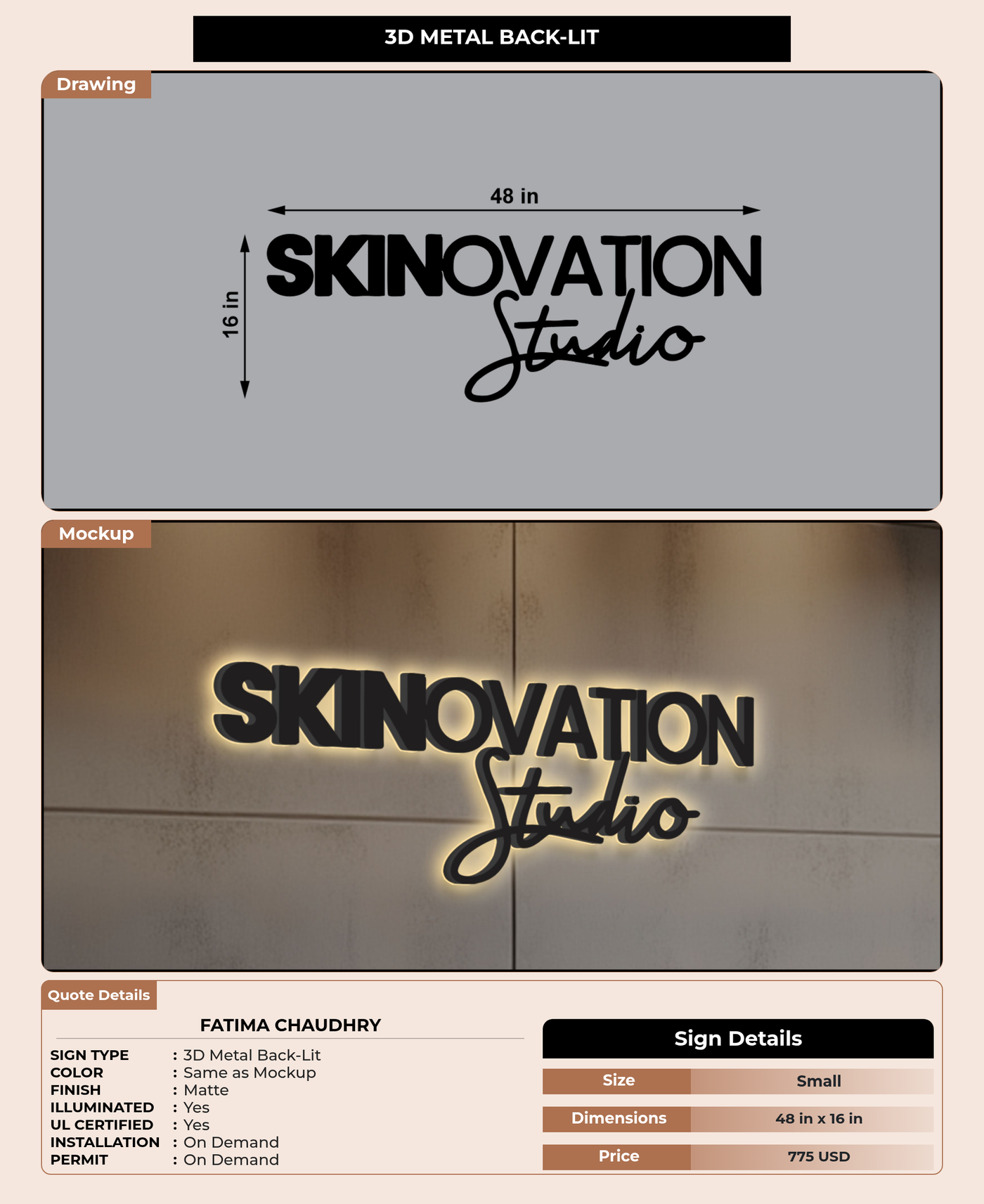 CUSTOM MOCKUP SIGN FOR Fatima Chaudhry