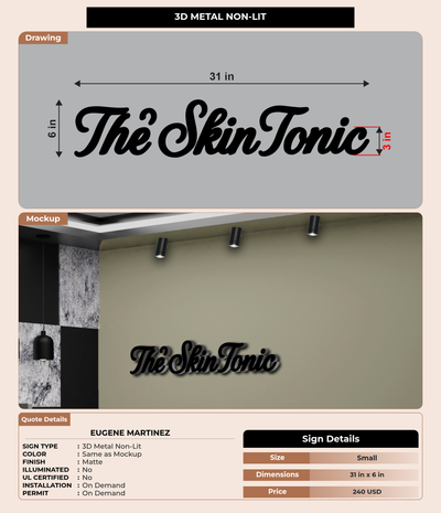 CUSTOM MOCKUP SIGN FOR Eugene Martinez